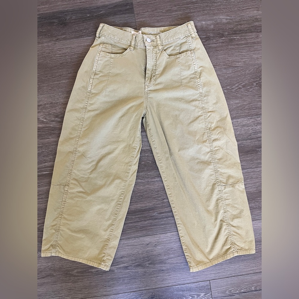 Anthropologie Pilcro Tan Heritage Curve Barrel Pants 25P